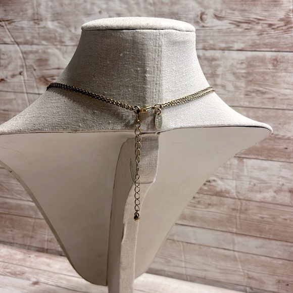 Lia Sophia Gold Toned Double Strand Chain - Picture 3 of 5